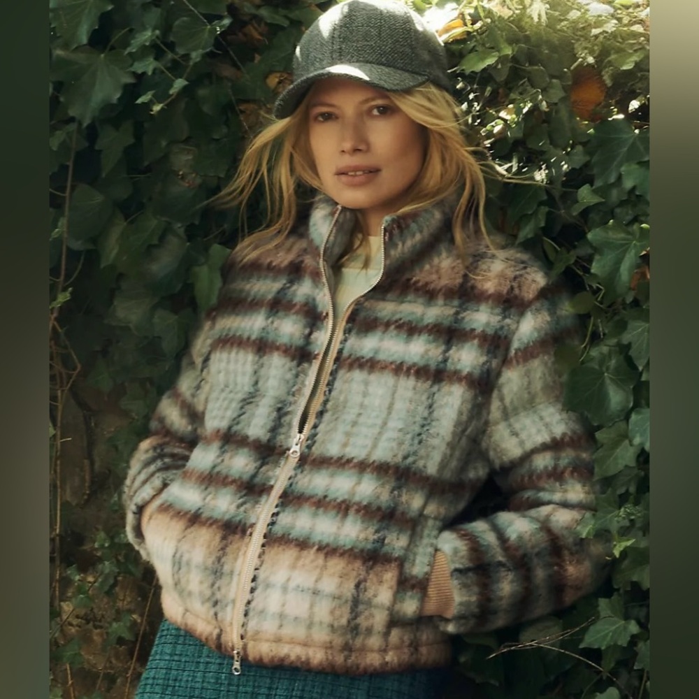 Anthropologie Plaid Jacket, Medium